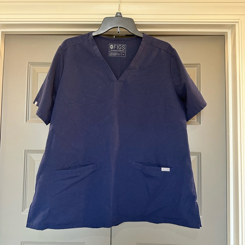 Figs Women's Navy Blue Top